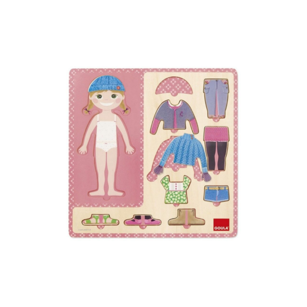 PUZZLE FILLE S'HABILLE