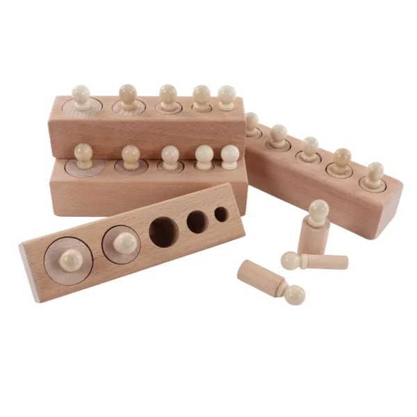 Cylindre à Douille en Bois de Hêtre